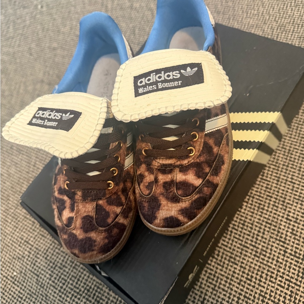 Adidas Wales Bonner Leopard Print Sneakers